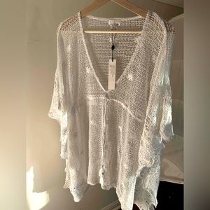 Miguelina crochet beach cover up